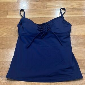 LANDS’END blue swim tankini size 4.